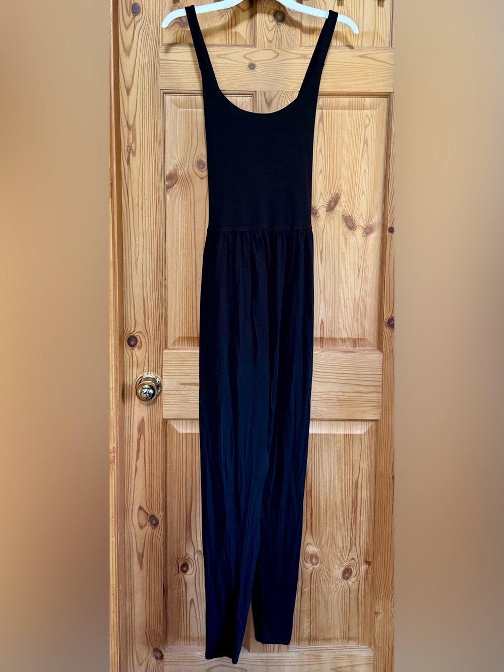 Classic Black Sleeveless Imbodhi Jumpsuit, built in bra